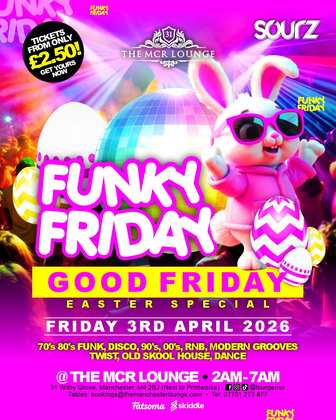 Funky friday - no DJ Funky Friday Every Friday at The MCR Lounge