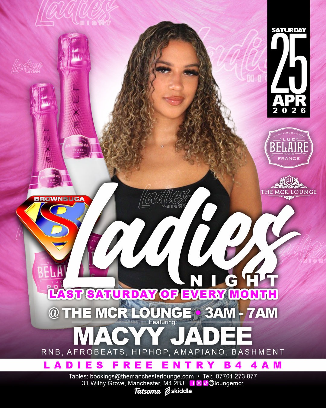 Ladies night April 4-5